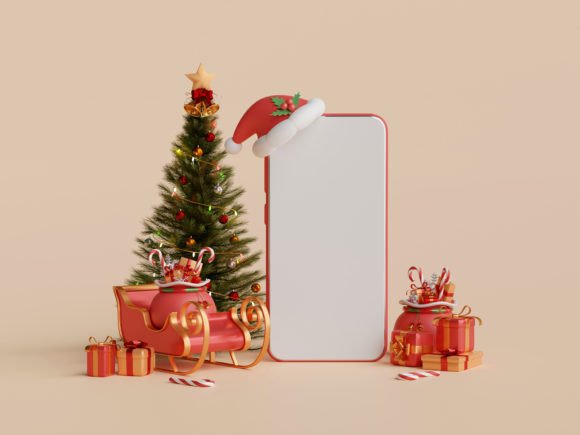 Christmas Blank Screen Mobile: Fresh Illustrations