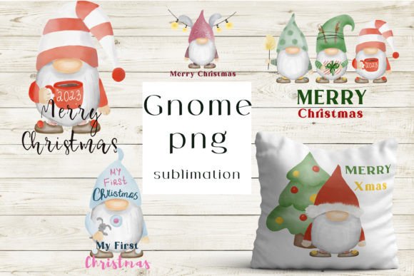 Christmas Gnome Sublimation Png: Festive Illustrations