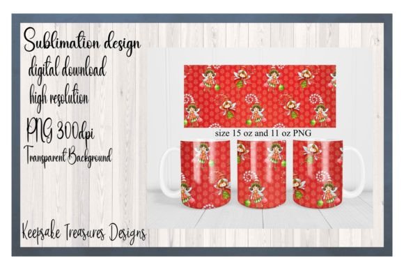 Christmas Mug Wrap & Coaster: Festive Illustrations