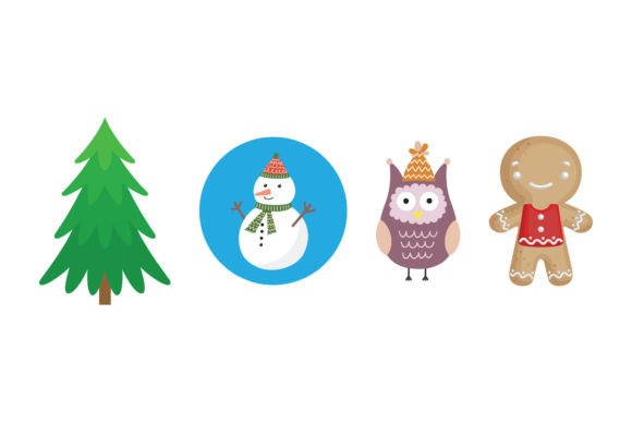 Christmas Ribbon: Festive Illustrations for Sellers