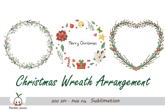 Christmas Wreath Arrangement Set 4: Illustrations Review