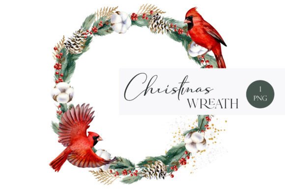 Christmas Wreath Cardinal Goldbranch Png: A Designer's Review