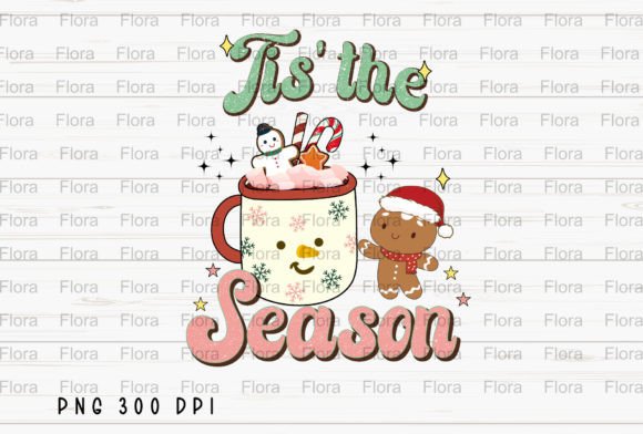 Tis the Season Hot Cocoa PNG: Festive Illustrations