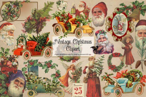 Vintage Christmas Clipart & Illustrations Review